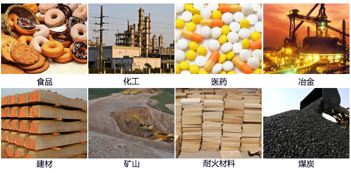 DH-800振動(dòng)篩適用的行業(yè)：食品，化工，醫(yī)藥，冶金，建材，礦山，耐火材料，煤炭。