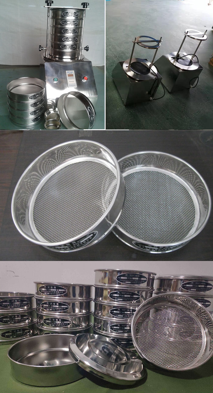 200mm型試驗(yàn)篩篩框，篩機(jī)細(xì)節(jié)展示圖