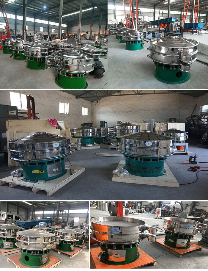 展示廳展示旋振篩，批量展示不銹鋼振動(dòng)篩，包裝氣體保護(hù)振動(dòng)篩，批量展示碳鋼旋振篩